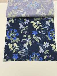 850574 SEVENBERRY® Lawn Unbleached Cotton SOLEIL BLUE / Bell Garden[Textile / Fabric] VANCET Sub Photo