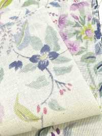 850574 SEVENBERRY® Lawn Unbleached Cotton SOLEIL BLUE / Bell Garden[Textile / Fabric] VANCET Sub Photo