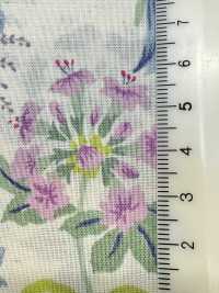 850574 SEVENBERRY® Lawn Unbleached Cotton SOLEIL BLUE / Bell Garden[Textile / Fabric] VANCET Sub Photo