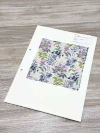 850574 SEVENBERRY® Lawn Unbleached Cotton SOLEIL BLUE / Bell Garden[Textile / Fabric] VANCET Sub Photo