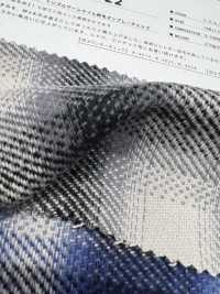 K-4022 Triple Yarn Twill Fuzzy On Play Check[Textile / Fabric] Kuwamura Textile Sub Photo