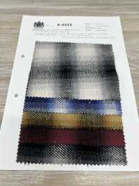 K-4022 Triple Yarn Twill Fuzzy On Play Check[Textile / Fabric] Kuwamura Textile Sub Photo