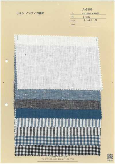 A-5109 Indigo-dyed Linen