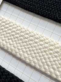 HC-1061 Extra Thick Flat Cotton String Stone Grain[Ribbon Tape Cord] No Name Sub Photo