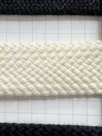 HC-1061 Extra Thick Flat Cotton String Stone Grain[Ribbon Tape Cord] No Name Sub Photo