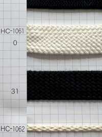 HC-1061 Extra Thick Flat Cotton String Stone Grain[Ribbon Tape Cord] No Name Sub Photo