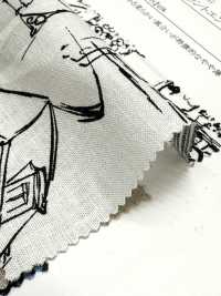 28117 Linen Loomstate With Landscape Print And Angel Soft Processing[Textile / Fabric] SUNWELL Sub Photo