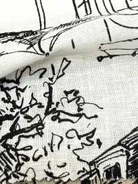 28117 Linen Loomstate With Landscape Print And Angel Soft Processing[Textile / Fabric] SUNWELL Sub Photo