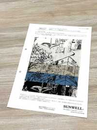 28117 Linen Loomstate With Landscape Print And Angel Soft Processing[Textile / Fabric] SUNWELL Sub Photo