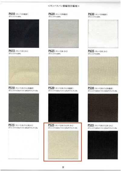 PS25 Rib Kinba 2-strand Elastic Band 1 Pc 2x1 60cm Width