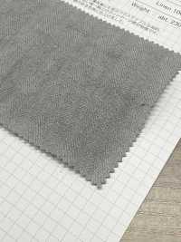OS2514 Linen 1/40 Herringbone Charcoal Dyed Persimmon Tannin Dyed[Textile / Fabric] SHIBAYA Sub Photo
