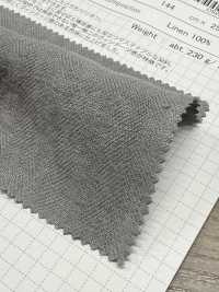 OS2514 Linen 1/40 Herringbone Charcoal Dyed Persimmon Tannin Dyed[Textile / Fabric] SHIBAYA Sub Photo