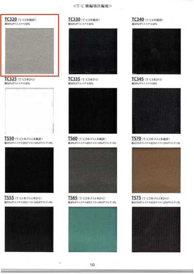 TC320 Rib T/C 2-needle Full Needle 60cm Width