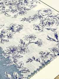 KP9073-DR Handwritten Floral Print Lawn(Half-fold)[Textile / Fabric] COSMO TEXTILE Sub Photo