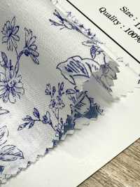 KP9073-DR Handwritten Floral Print Lawn(Half-fold)[Textile / Fabric] COSMO TEXTILE Sub Photo