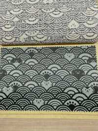AP41903 FUKUFUKU Cat Dobby (Round)[Textile / Fabric] COSMO TEXTILE Sub Photo