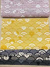 AP41903 FUKUFUKU Cat Dobby (Round)[Textile / Fabric] COSMO TEXTILE Sub Photo