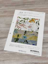 28118 Linen Loomstate With Watercolor Print And Angel Soft Processing[Textile / Fabric] SUNWELL Sub Photo