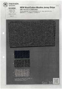 1010552 New Wool/Cotton Mouline Jersey Stripe[Textile / Fabric] TAKISADA NAGOYA Sub Photo