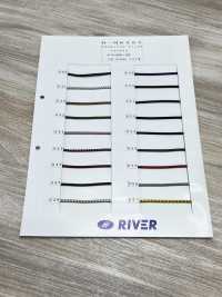 R-MK523 Elastic Braid Mix Soft Type[Ribbon Tape Cord] RIVER Sub Photo