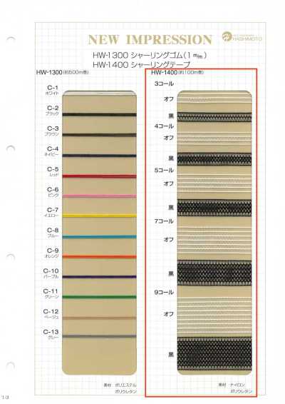 HW-1400 Shirring Tape