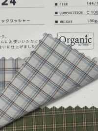 SBT-024 Organic Mini Check Wash Finish[Textile / Fabric] Kuwamura Textile Sub Photo