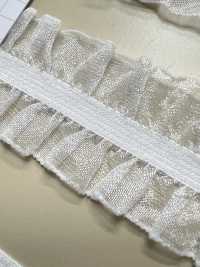 HW-3035 Organza Double Ruffle Stretch Tape[Ribbon Tape Cord] No Name Sub Photo