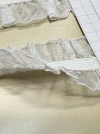 HW-3035 Organza Double Ruffle Stretch Tape[Ribbon Tape Cord] No Name Sub Photo