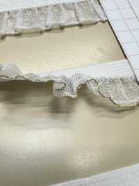 HW-3036 Organza Ruffle With Gold Glitter And Stretch Tape[Ribbon Tape Cord] No Name Sub Photo