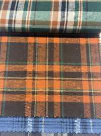 K-4031 Vintage Napped Twill Check (Napped-style Fuzzy)[Textile / Fabric] Kuwamura Textile Sub Photo