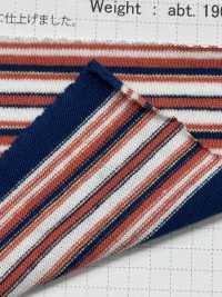 SD0174 20/1 Opening End Yarn , Yarn Dyed Multi-horizontal Stripes[Textile / Fabric] SHIBAYA Sub Photo