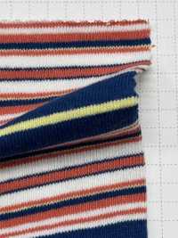 SD0174 20/1 Opening End Yarn , Yarn Dyed Multi-horizontal Stripes[Textile / Fabric] SHIBAYA Sub Photo