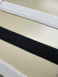 HW-3000B Stretch Tape Stitched Shoulder Elastic Band Black[Ribbon Tape Cord] No Name Sub Photo