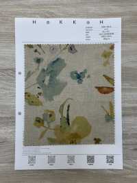 7026-700-6 CL Loomstate With Watercolor Floral Pattern[Textile / Fabric] HOKKOH Sub Photo