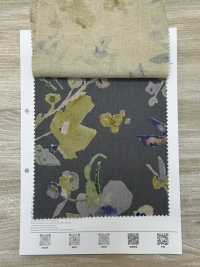 7026-700-6 CL Loomstate With Watercolor Floral Pattern[Textile / Fabric] HOKKOH Sub Photo