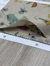 7026-700-6 CL Loomstate With Watercolor Floral Pattern[Textile / Fabric] HOKKOH Sub Photo