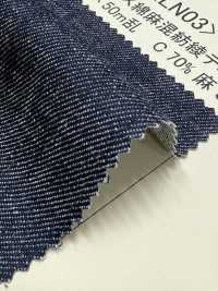 NLN03 10oz Linen Linen Blend Twill Denim[Textile / Fabric] DUCK TEXTILE Sub Photo