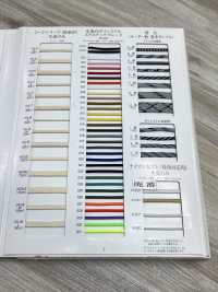 K-610 Yarn Dyed Polyester Elastic Braid[Ribbon Tape Cord] RIVER Sub Photo