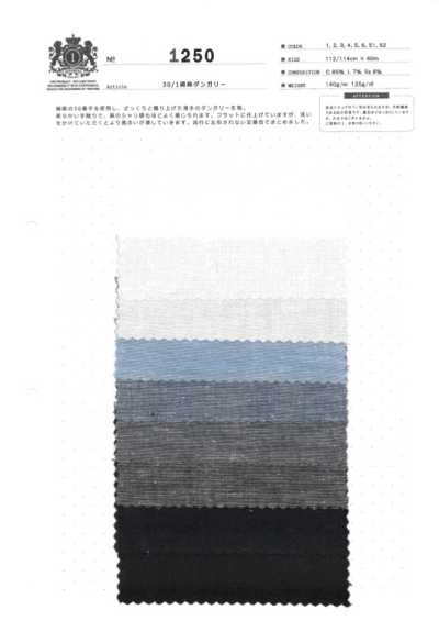 1250 30/1 Cotton Linen Dungaree