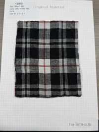 3866 Linen Rayon Check[Textile / Fabric] Fine Textiles Sub Photo