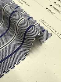 ST-9220 80/2 Blue Stripe[Textile / Fabric] Kuwamura Textile Sub Photo