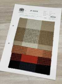 JP-5053 Waffle Knit Block Check[Textile / Fabric] Kuwamura Textile Sub Photo