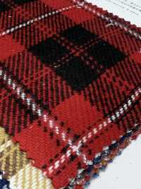 K-4028 Triple Yarn Twill Check Fuzzy[Textile / Fabric] Kuwamura Textile Sub Photo