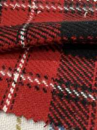 K-4028 Triple Yarn Twill Check Fuzzy[Textile / Fabric] Kuwamura Textile Sub Photo