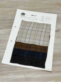 CW-17 Cotton Wool Shrink Check[Textile / Fabric] Kuwamura Textile Sub Photo