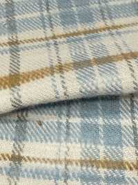 K-4029 10/1 Slub Vintage Twill Check Fuzzy[Textile / Fabric] Kuwamura Textile Sub Photo