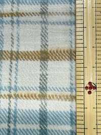 K-4029 10/1 Slub Vintage Twill Check Fuzzy[Textile / Fabric] Kuwamura Textile Sub Photo