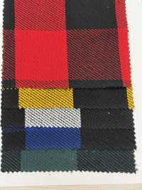 CH-6325 Triple Yarn Twill Block Check[Textile / Fabric] Kuwamura Textile Sub Photo