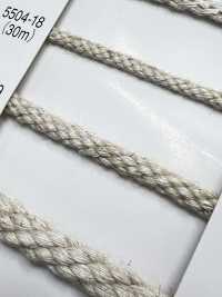 5504-19 Linen Series Round Cord Eight-Strand[Ribbon Tape Cord] RIVER Sub Photo