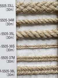 R-5505-35L Linen Series Twisted Cord[Ribbon Tape Cord] RIVER Sub Photo